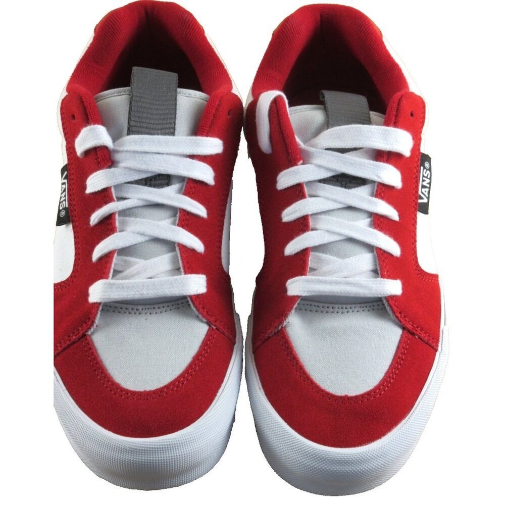 Vans Men's Chukka Push Red True White Canvas Suede shoes Size 11.5 NIB - Picture 3 of 7